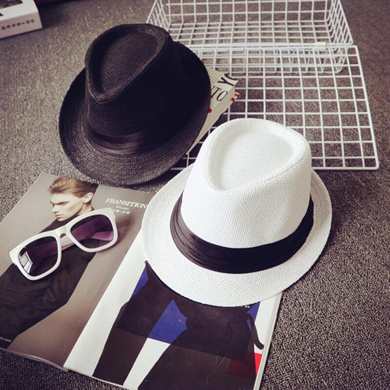 Fashion Baby Summer Sun Straw Hat Beach Outdoor Boys Bucket Cap Solid Color Kids Toddler Soft Jazz Hip Pop Cap Photography